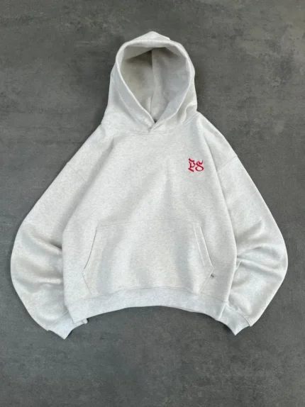 Sweat à Capuche Boxy Pepe Studio Gris Clair