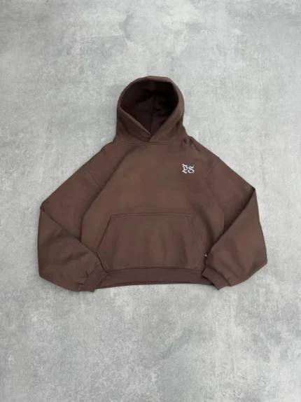Sweat à Capuche Boxy Pepe Studio Marron