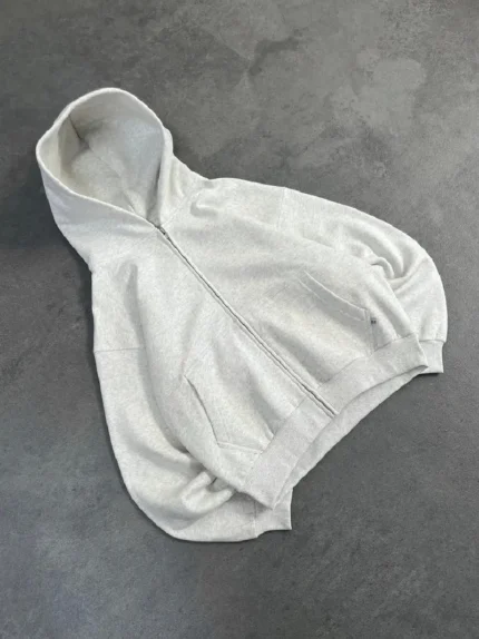 Sweat à Capuche Zip Pepe Studio Gris Clair