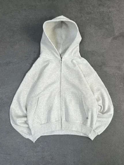 Sweat à Capuche Zip Pepe Studio Gris Clair