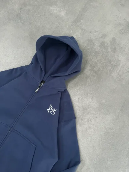 Sweat à Capuche Zippé Pepe Studio Bleu Marine
