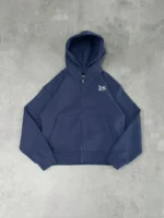 Sweat à Capuche Zippé Pepe Studio Bleu Marine