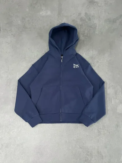 Sweat à Capuche Zippé Pepe Studio Bleu Marine
